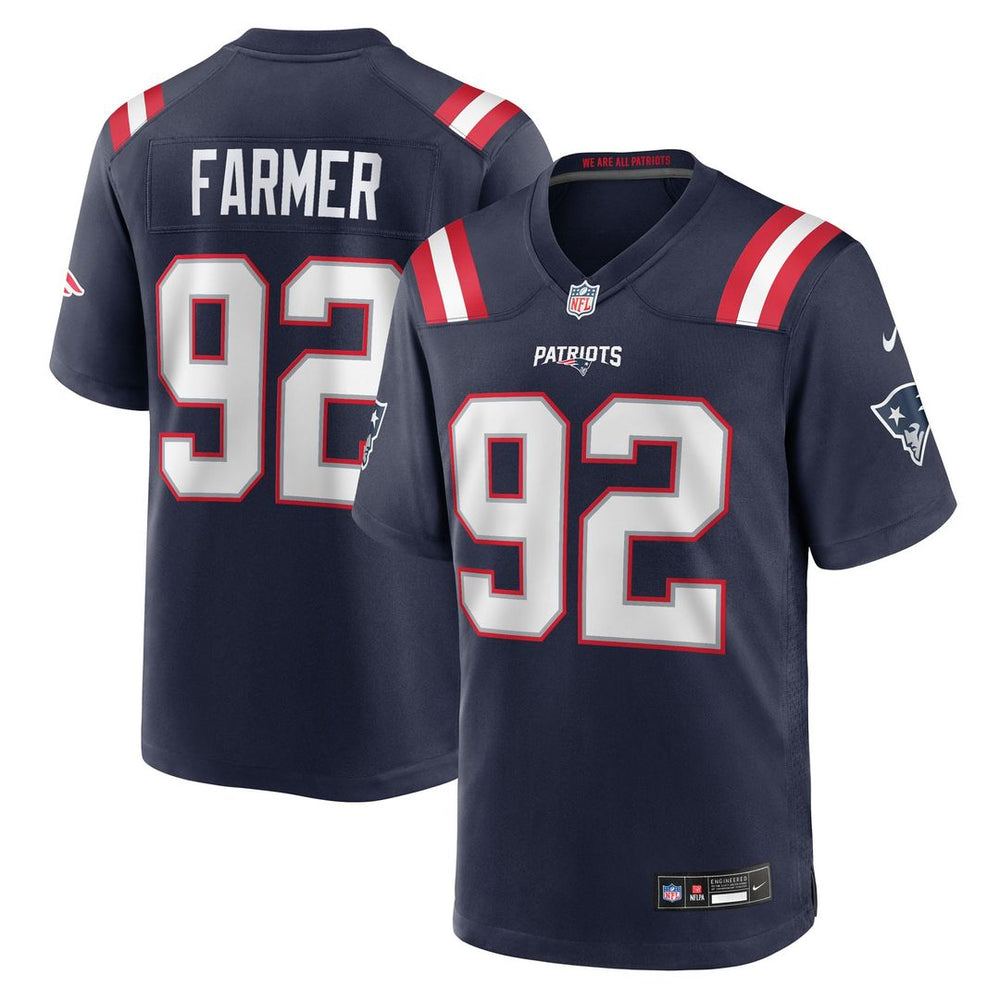 Men's New England Patriots Joshua Farmer Nike Navy Team
