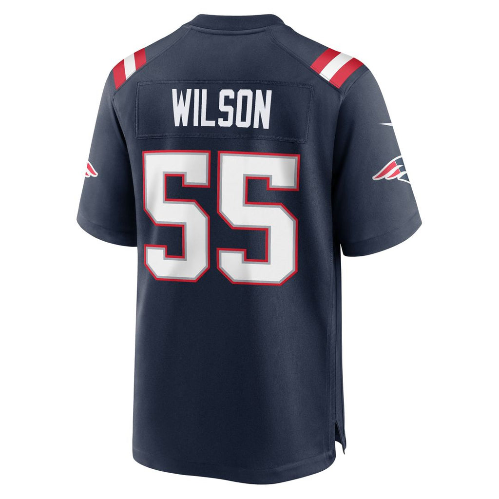 Men's New England Patriots Jared Wilson Nike Navy Team Game product image 5