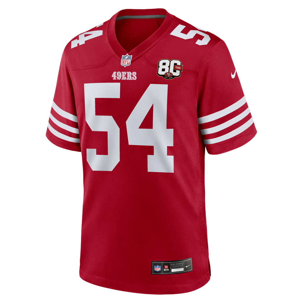 Men's San Francisco 49ers Fred Warner Nike White 80th product image 12