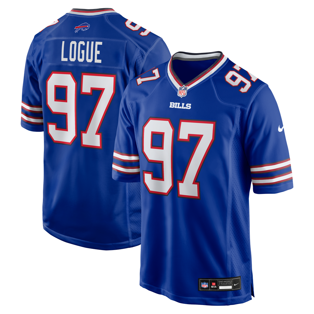 Men's Buffalo Bills Zion Logue Nike Royal Team Game Jersey product image 1