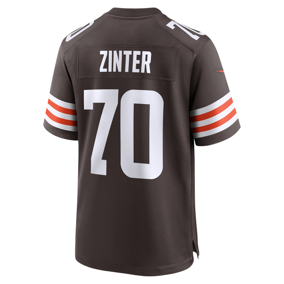 Men's Cleveland Browns Zak Zinter Nike Brown Team Game product image 3