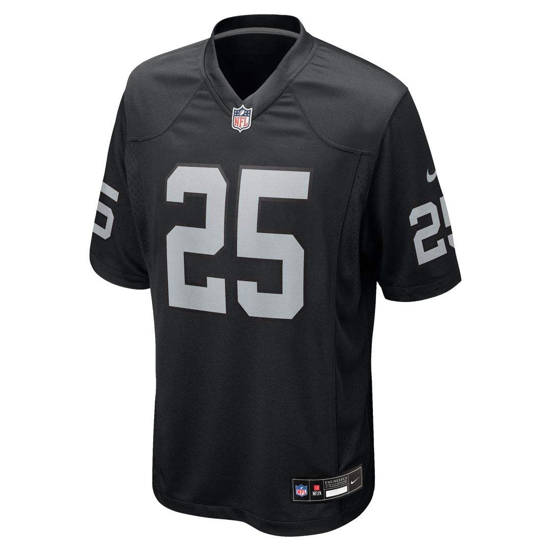 Men's Las Vegas Raiders Fred Biletnikoff Nike Black Game product image 2