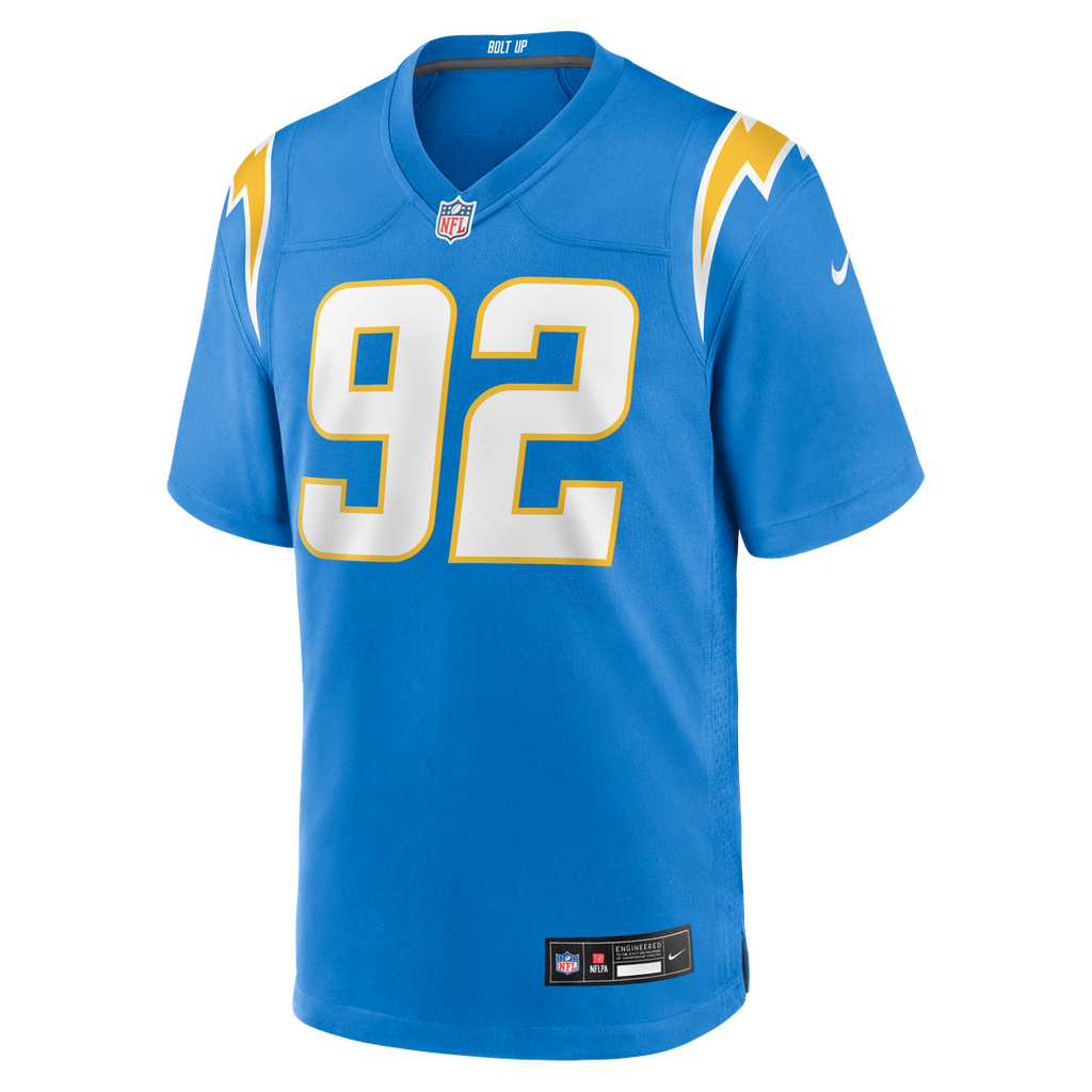 Men's Los Angeles Chargers Justin Eboigbe Nike Powder Blue product image 2