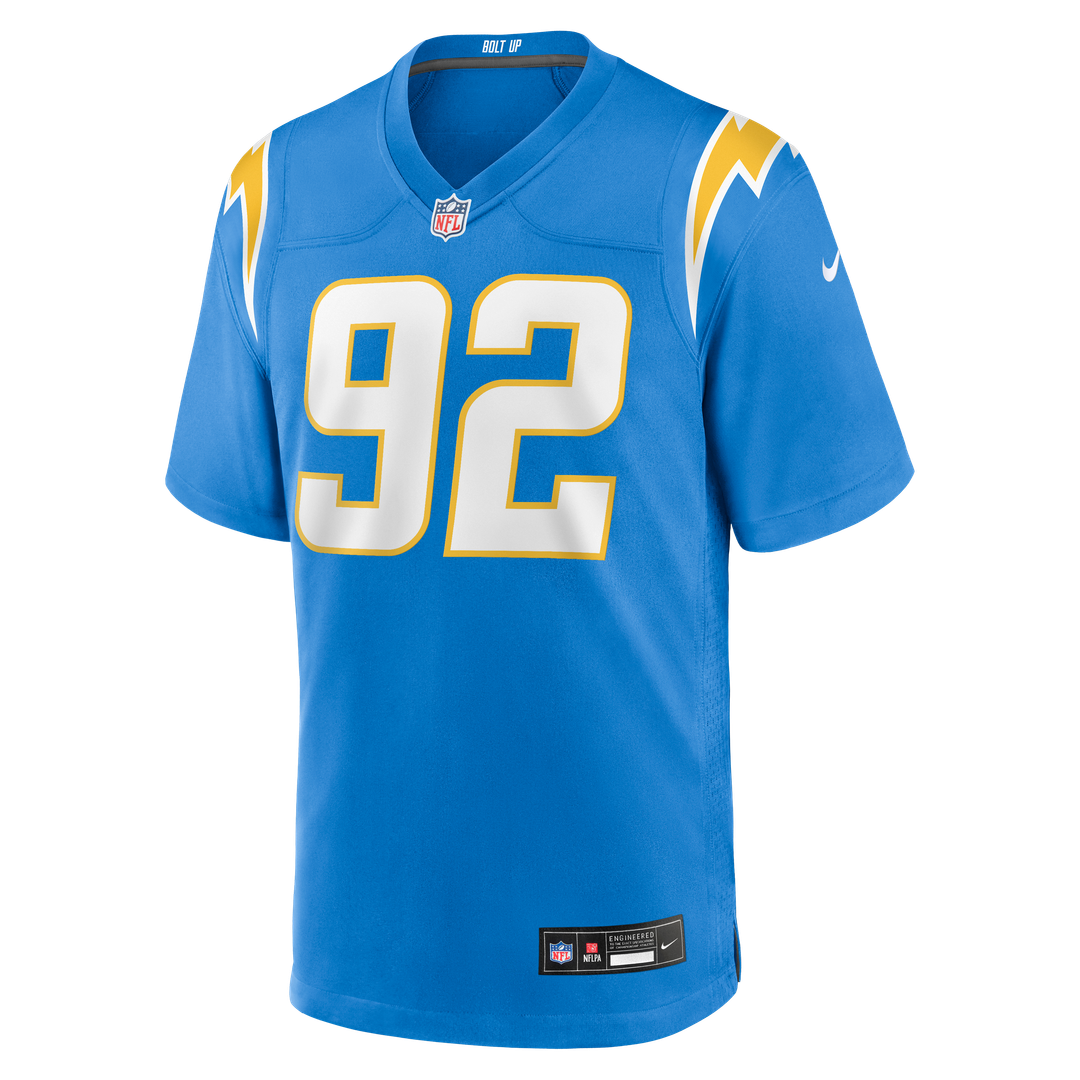 Men's Los Angeles Chargers Justin Eboigbe Nike Powder Blue product image 2
