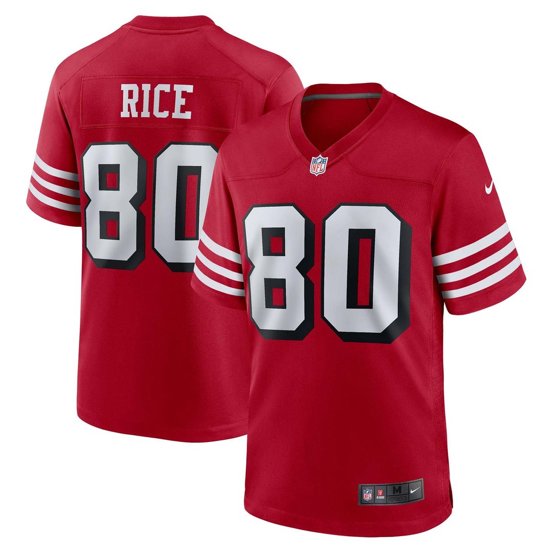 Men's San Francisco 49ers Jerry Rice Nike Scarlet Retired product image 1