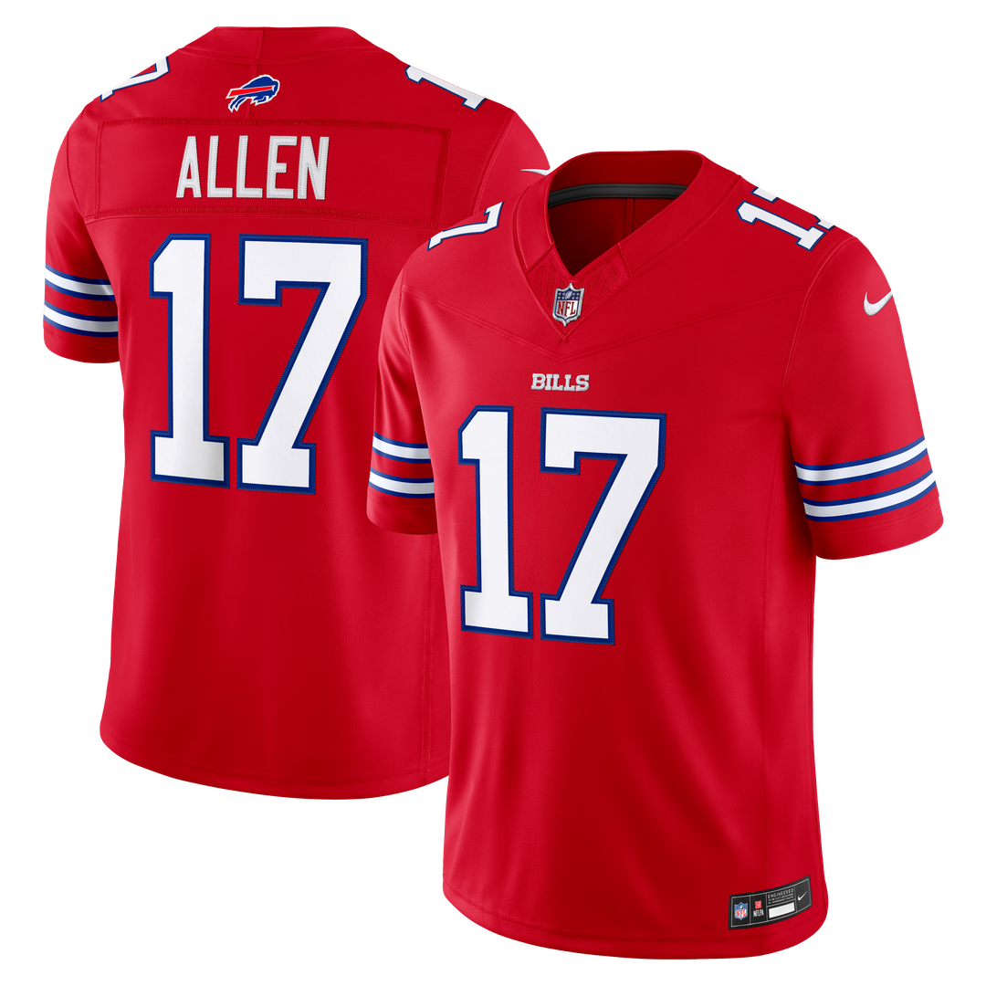 Men's Buffalo Bills Josh Allen Nike Red Alternate Vapor product image 4