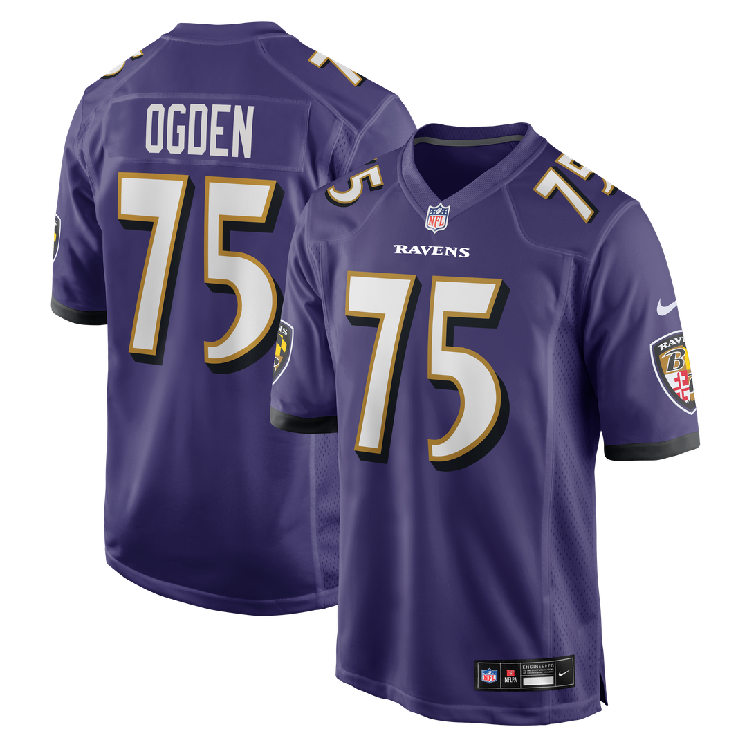 Men's Baltimore Ravens Jonathan Ogden Nike Purple Game product image 1