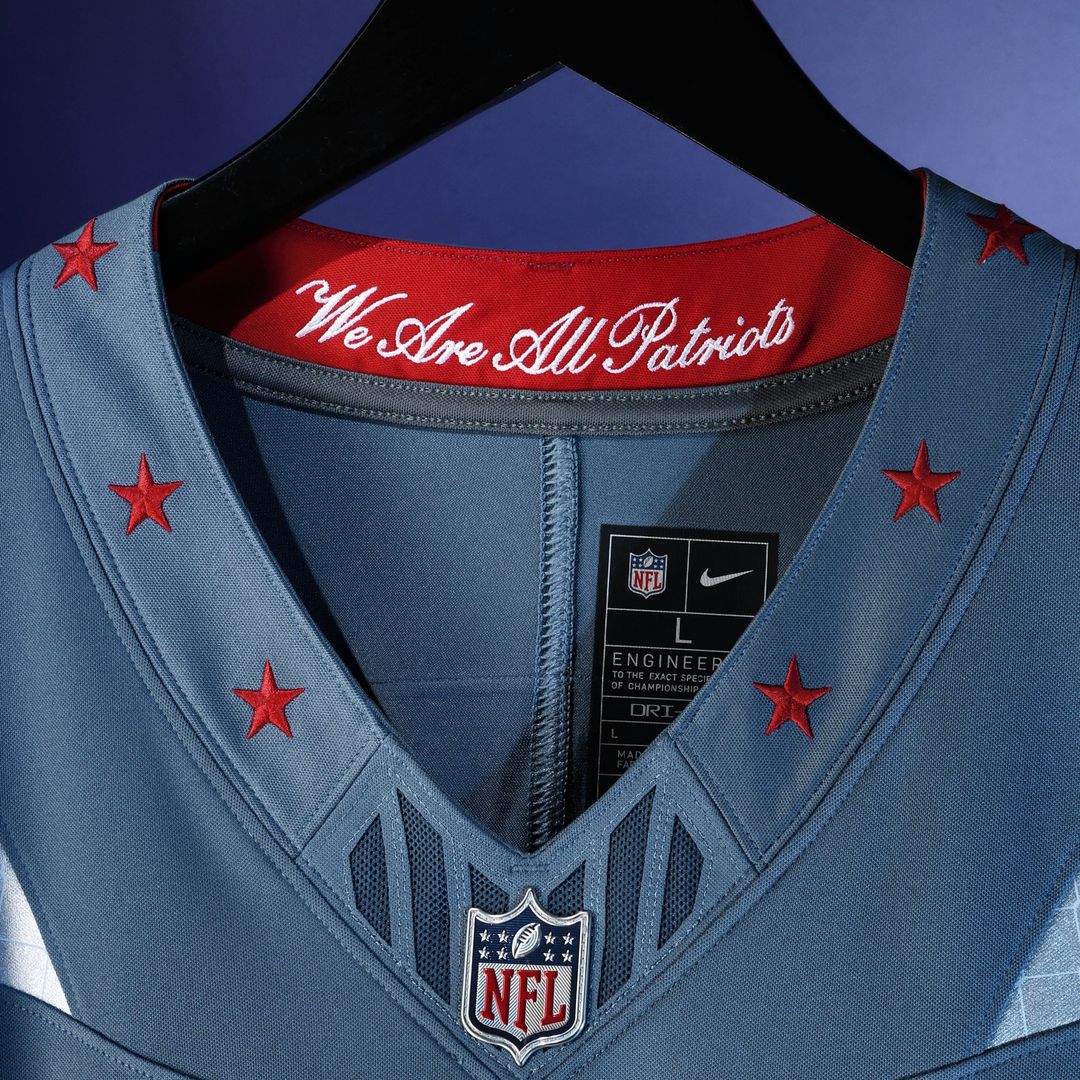 Men's New England Patriots Drake Maye Nike Blue Rivalries product image 4
