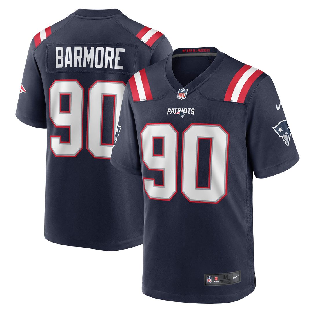 Men's New England Patriots Christian Barmore Nike Navy product image 1