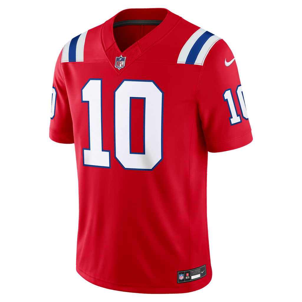 Men's New England Patriots Drake Maye Nike White Vapor product image 8