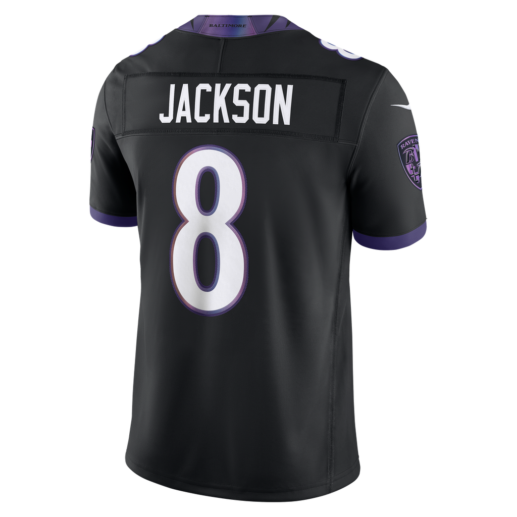 Men's Baltimore Ravens Lamar Jackson Nike Purple Team Vapor product image 22