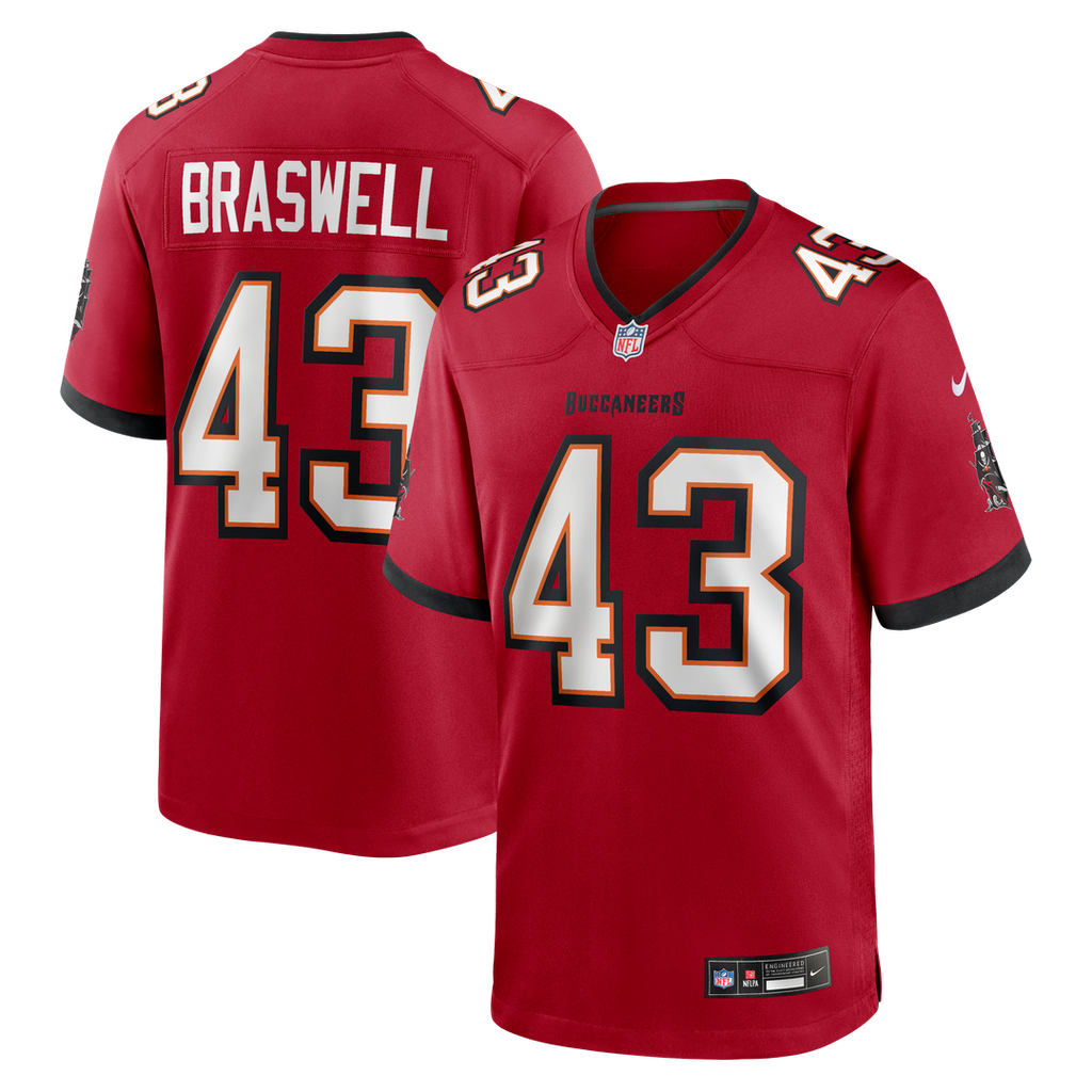 Men's Tampa Bay Buccaneers Chris Braswell Nike Red Game product image 1