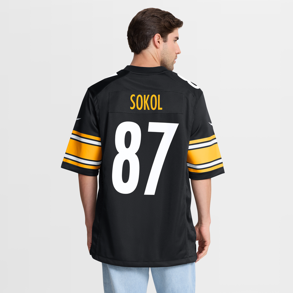 Men's Pittsburgh Steelers Matt Sokol Nike Black Team Game product image 5
