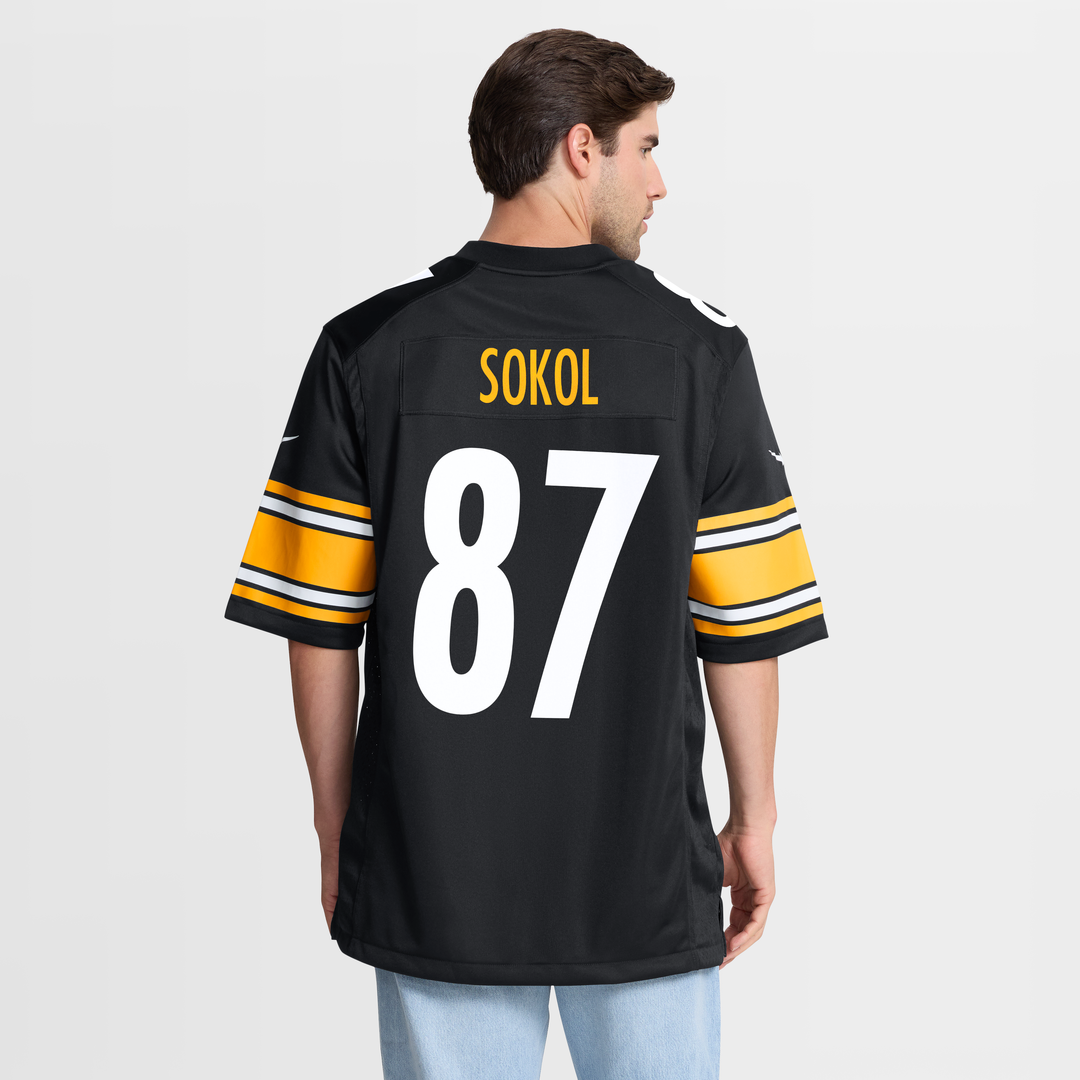 Men's Pittsburgh Steelers Matt Sokol Nike Black Team Game product image 5