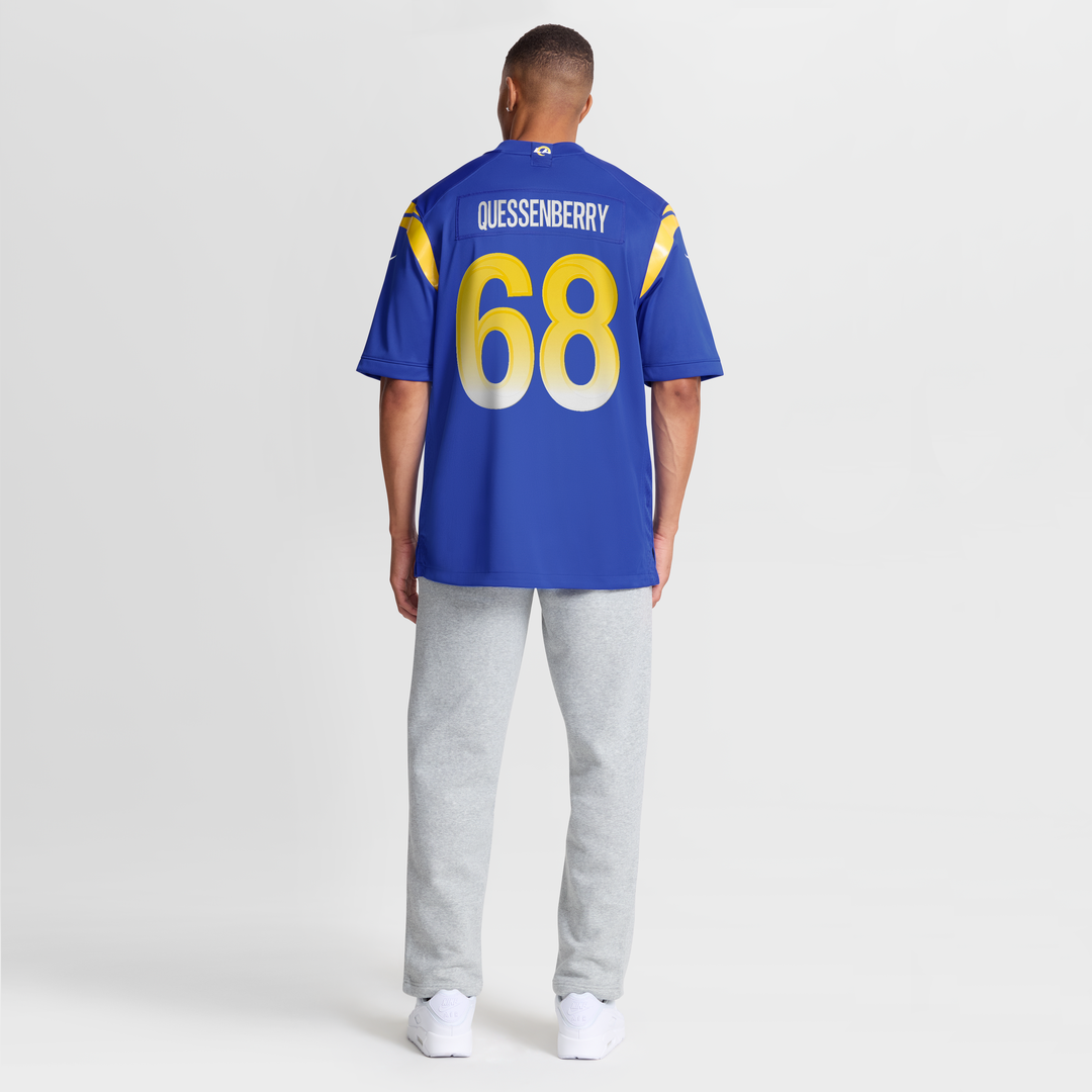 Men's Los Angeles Rams David Quessenberry Nike Royal Team product image 8