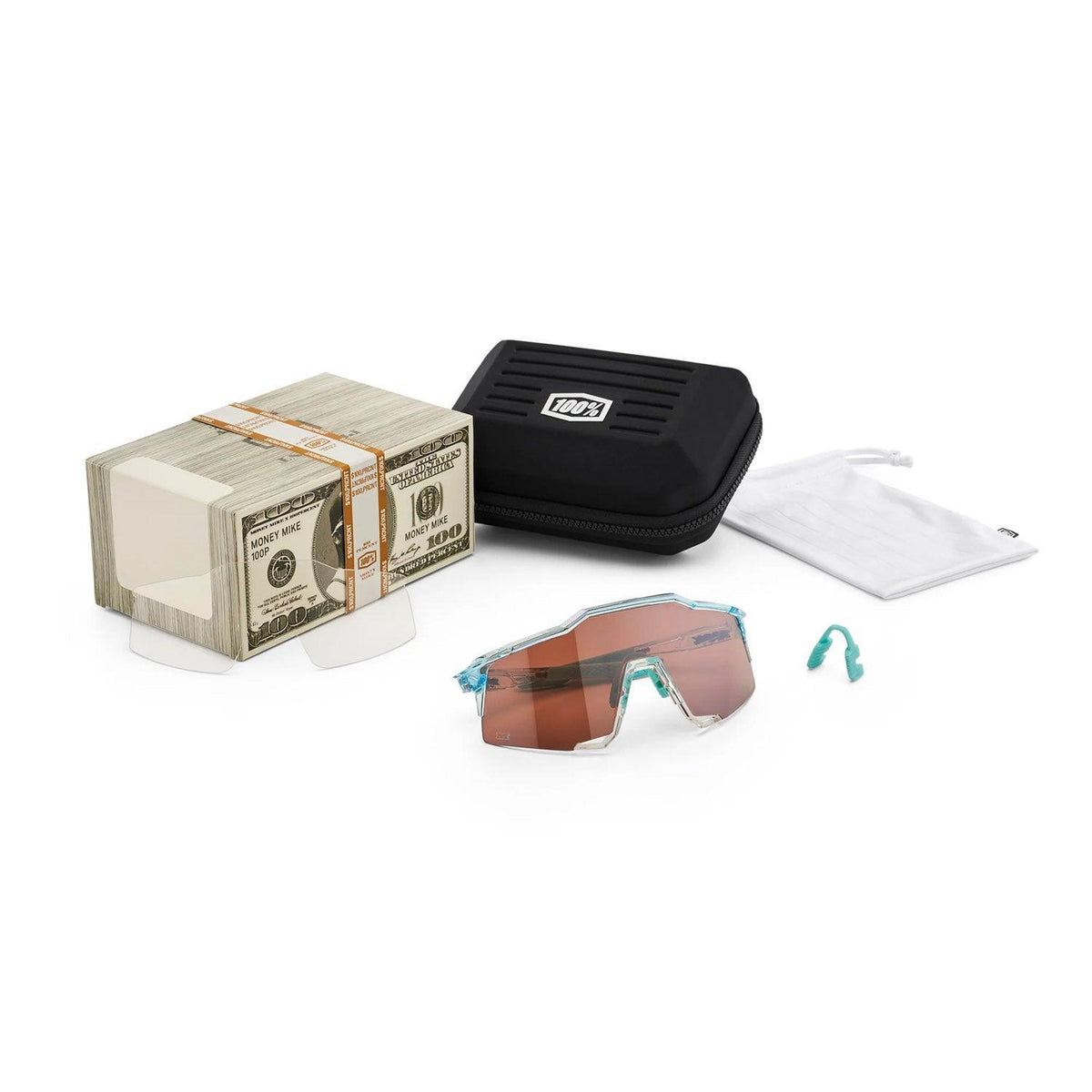 100 Percent Sunglasses - SPEEDCRAFT LE - Money Mike - HiPER Silver Mirror product image 2, provided for visual reference and
