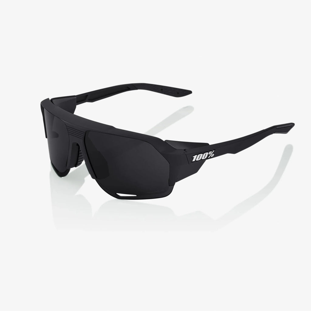 100 Percent Sunglasses - Norvik - Matte Black - Grey PEAKPOLAR Lens product image 1, provided for visual reference and