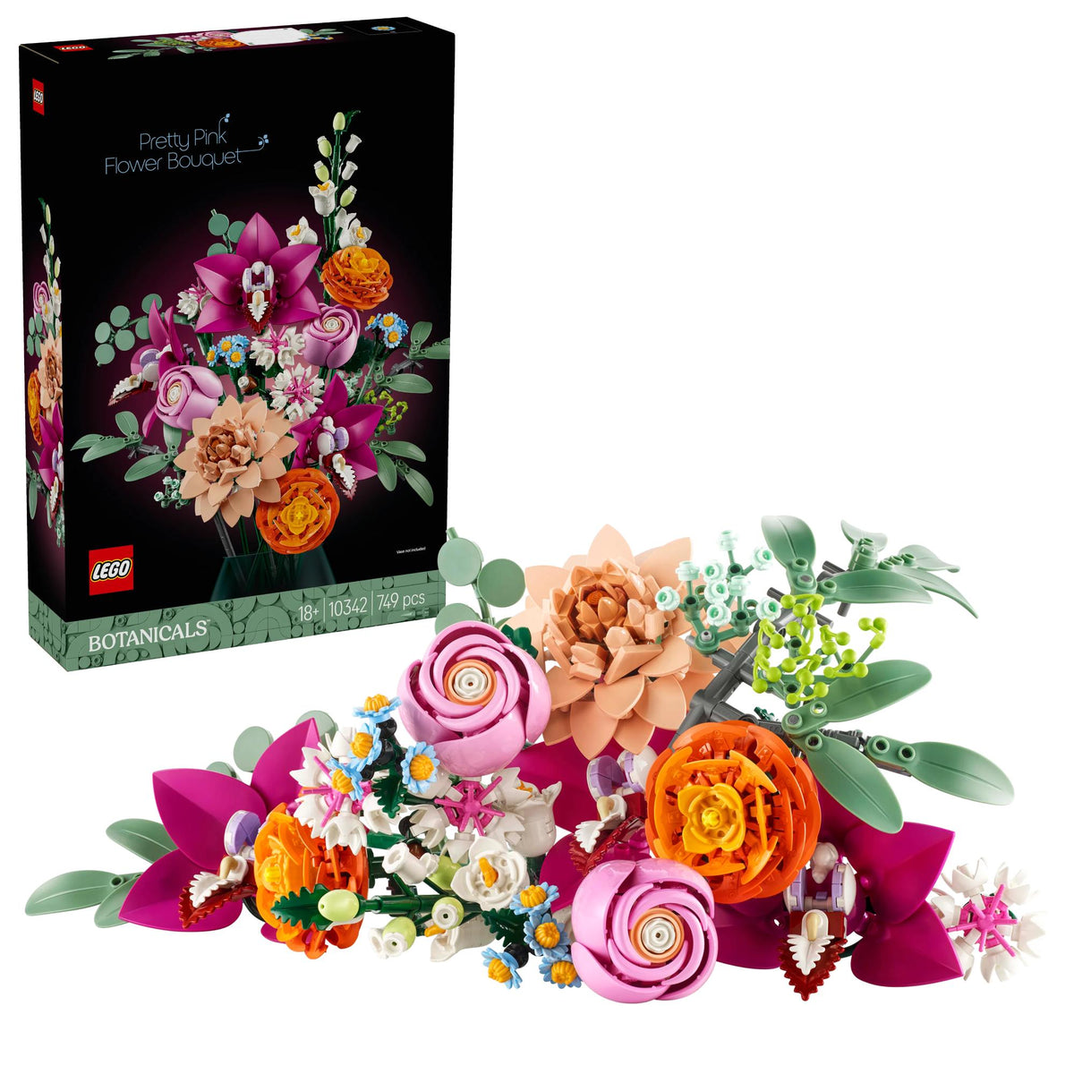 LEGO Botanicals: Pretty Pink Flower Bouquet (10342)