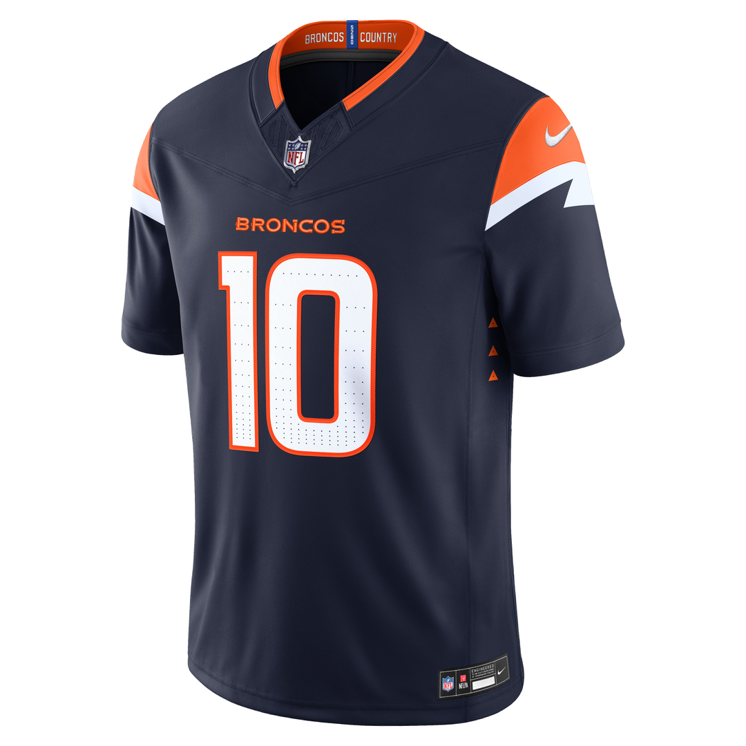 Men's Denver Broncos Bo Nix Nike White Vapor F.U.S.E. product image 11