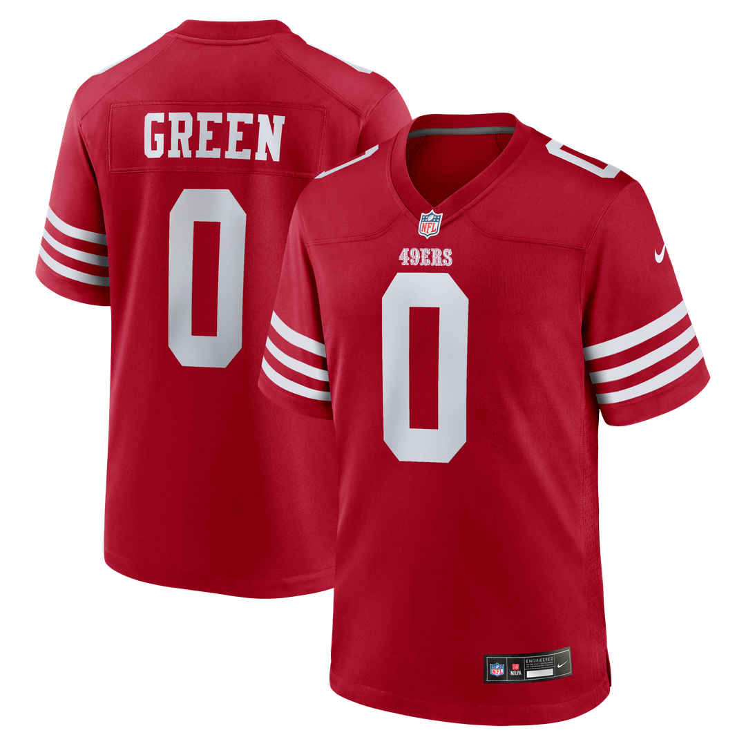 Men's San Francisco 49ers Renardo Green Nike Scarlet Game product image 1