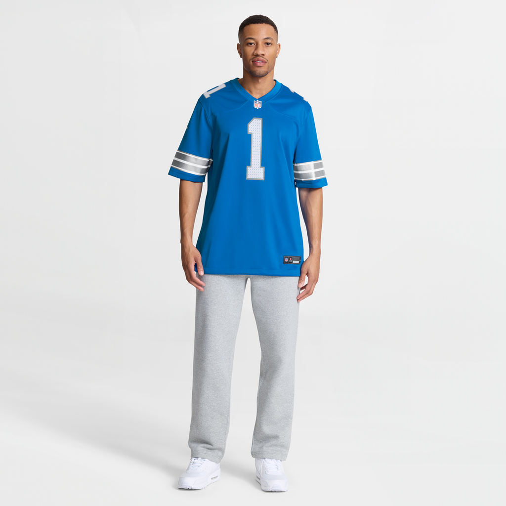 Men's Detroit Lions Blake Miller Nike Blue Team Game Jersey product image 4