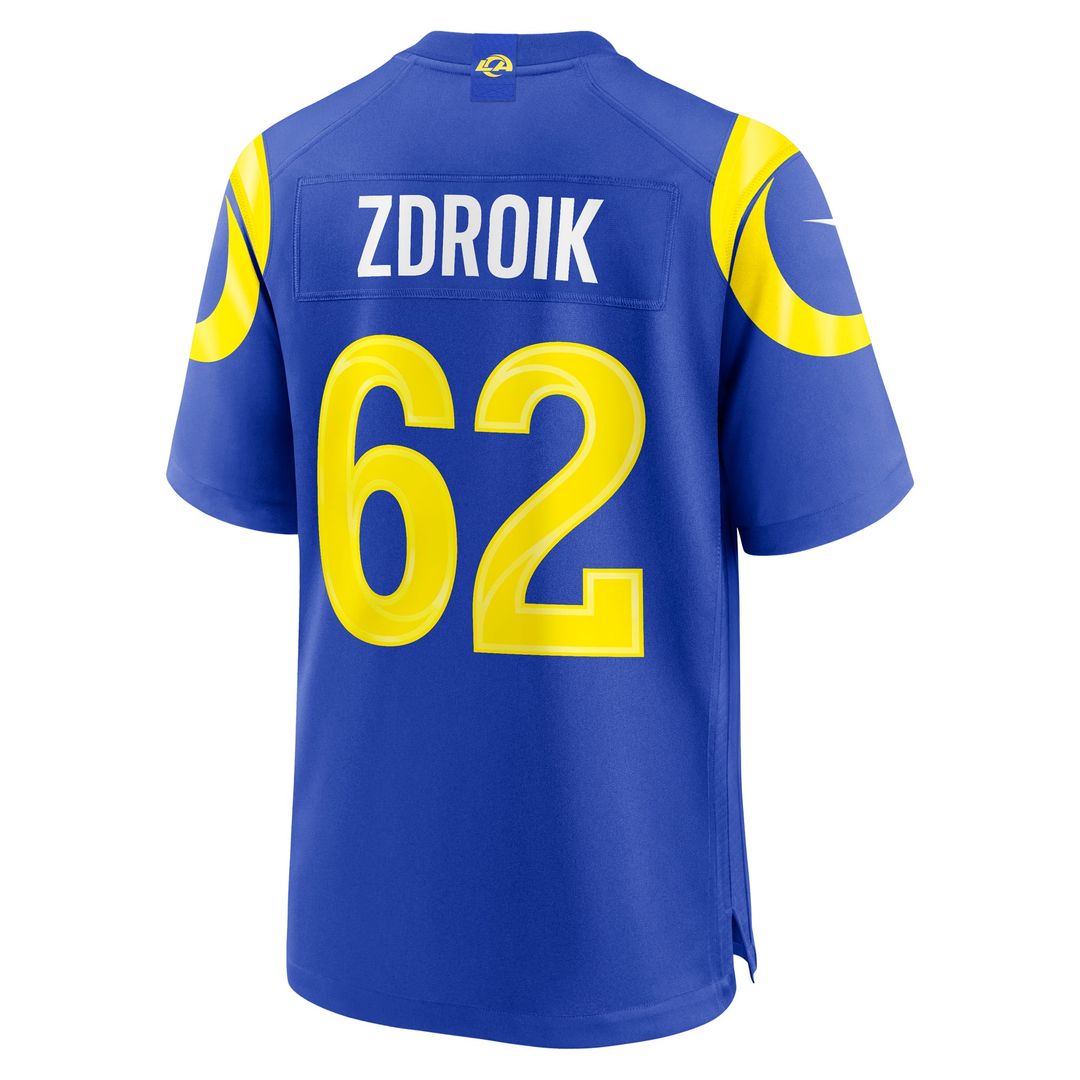Men's Los Angeles Rams Payton Zdroik Nike Royal Game Jersey product image 3