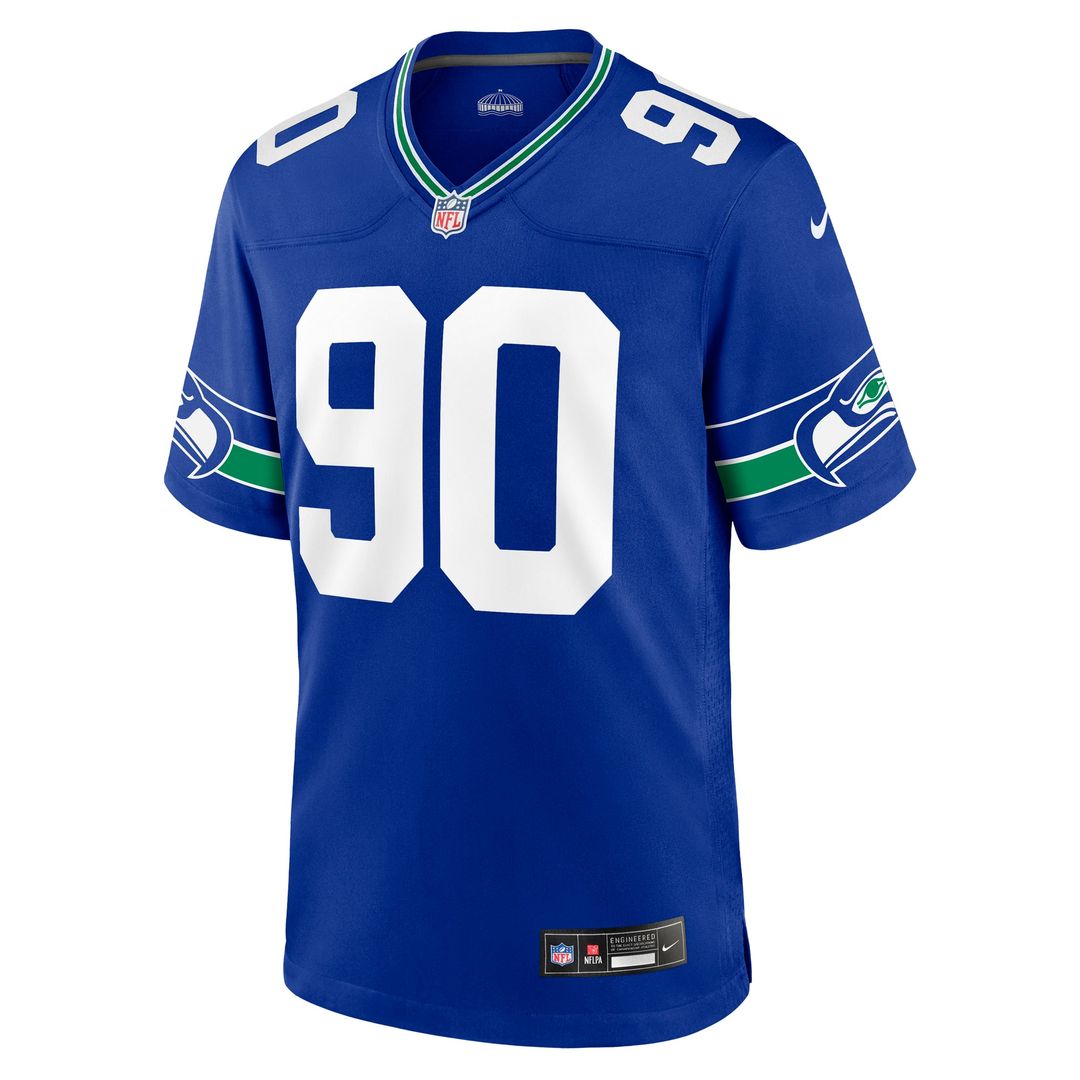 Men's Seattle Seahawks Jarran Reed Nike Royal Alternate product image 2