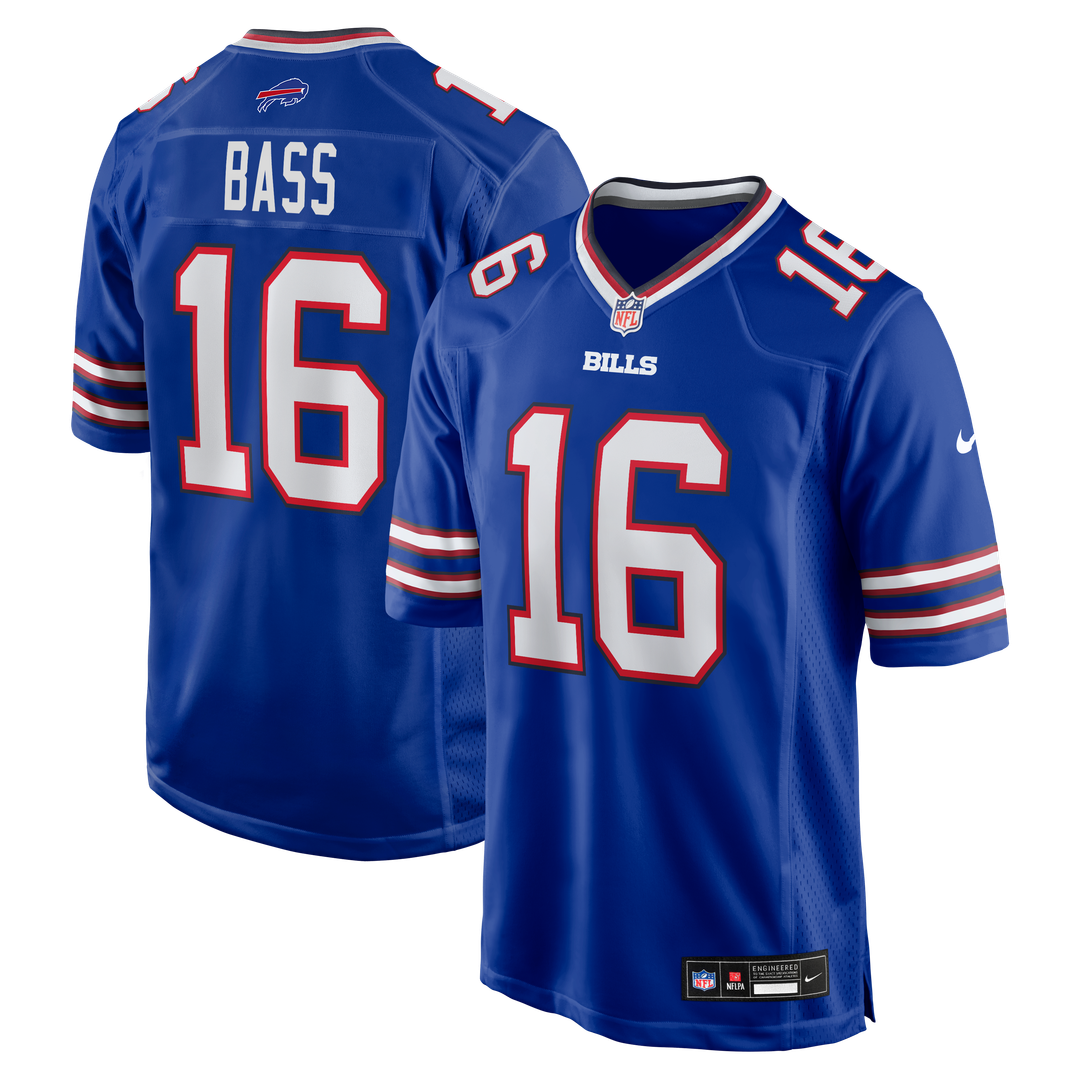 Men's Buffalo Bills Tyler Bass Nike Royal Team Game Jersey product image 1