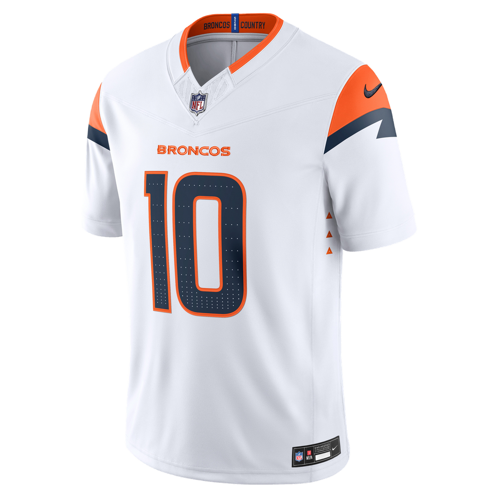 Men's Denver Broncos Bo Nix Nike White Vapor F.U.S.E. product image 2