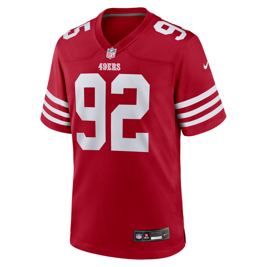Men's San Francisco 49ers Alfred Collins Nike Scarlet Team product image 2