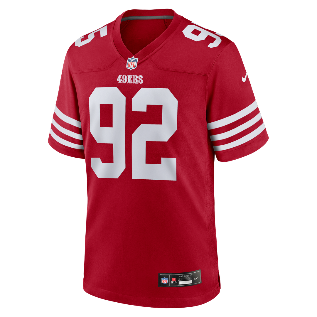 Men's San Francisco 49ers Alfred Collins Nike Scarlet Team product image 2