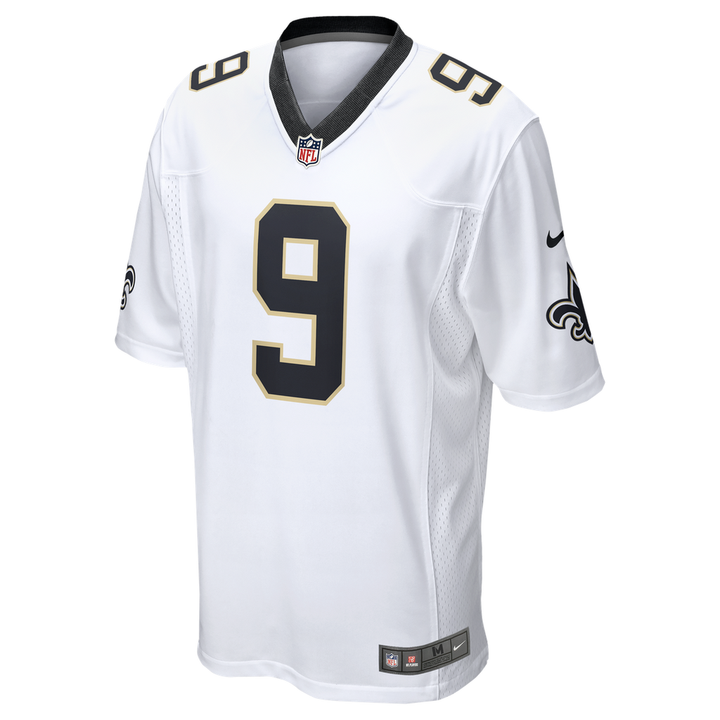 Men's New Orleans Saints Drew Brees Nike White Game Jersey product image 2