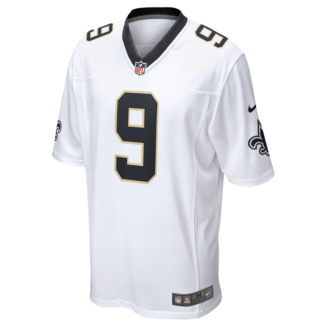 Men's New Orleans Saints Drew Brees Nike White Game Jersey product image 2