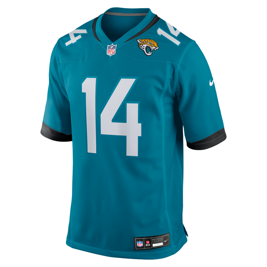 Men's Jacksonville Jaguars Nick Mullens Nike Teal Team Game product image 2