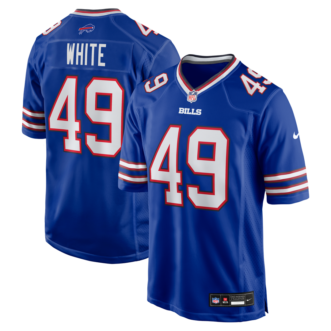 Men's Buffalo Bills DaShaun White Nike Royal Team Game product image 1