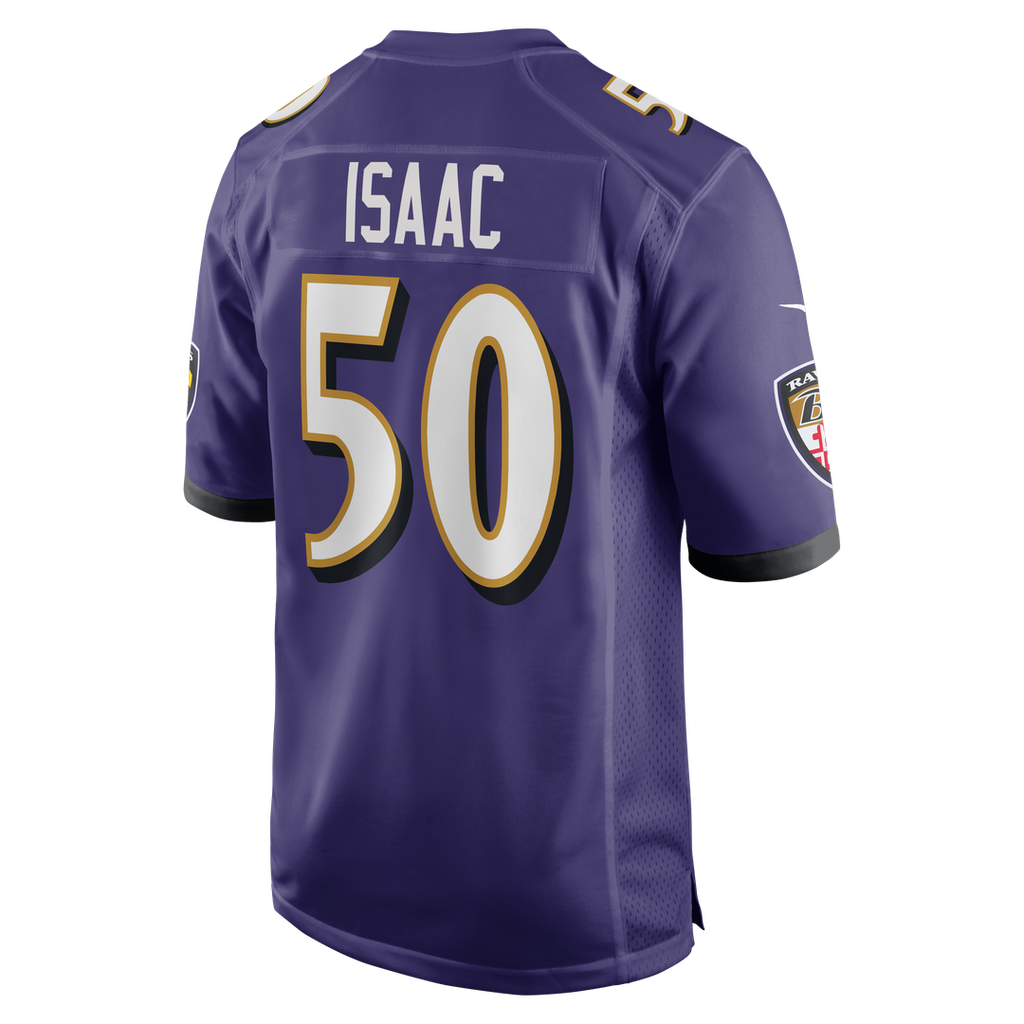 Men's Baltimore Ravens Adisa Isaac Nike Purple Team Game product image 3