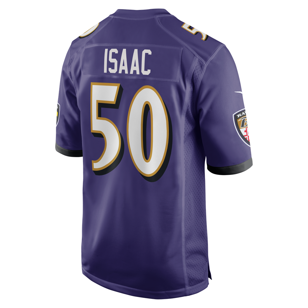 Men's Baltimore Ravens Adisa Isaac Nike Purple Team Game product image 3