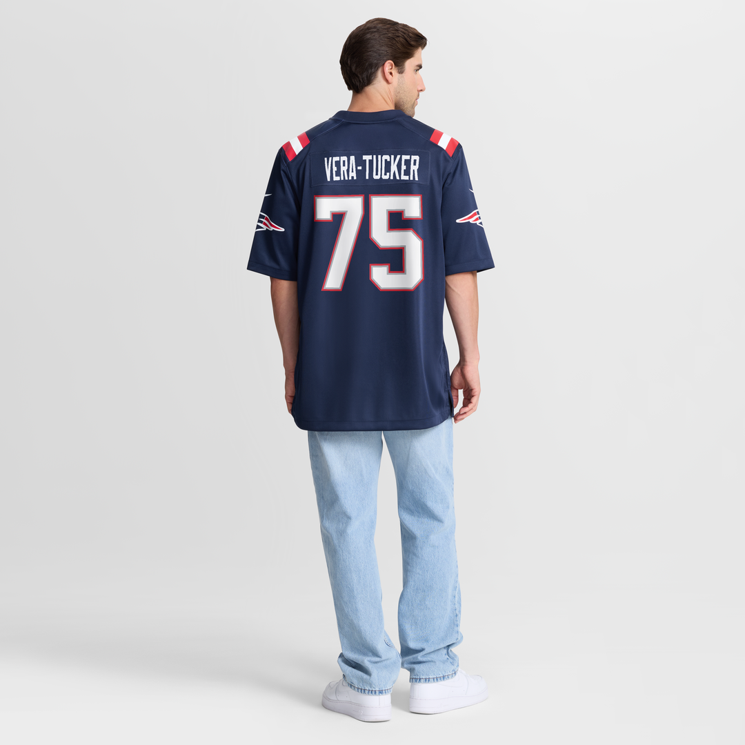 Men's New England Patriots Alijah Vera-Tucker Nike Navy product image 3