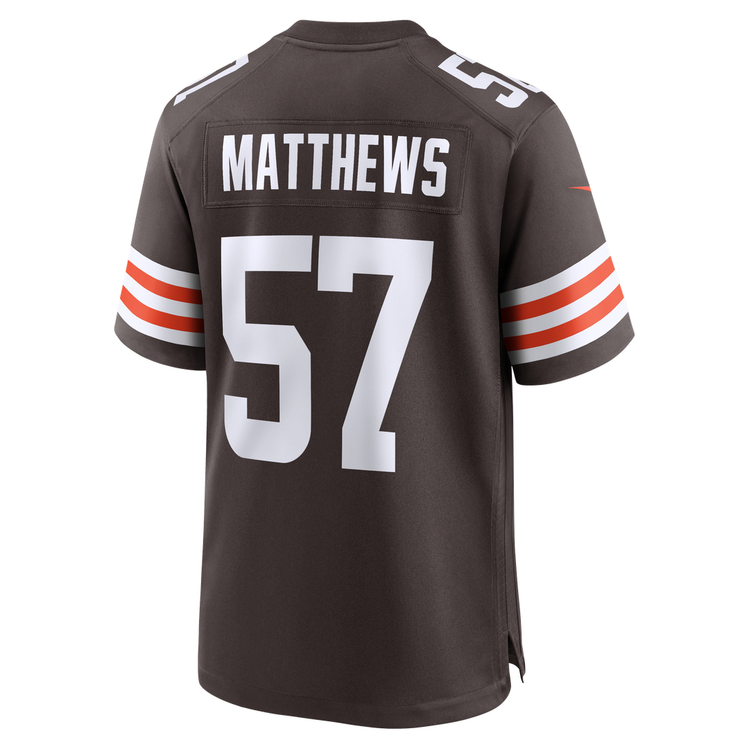 Men's Cleveland Browns Clay Matthews Nike Brown Game product image 3