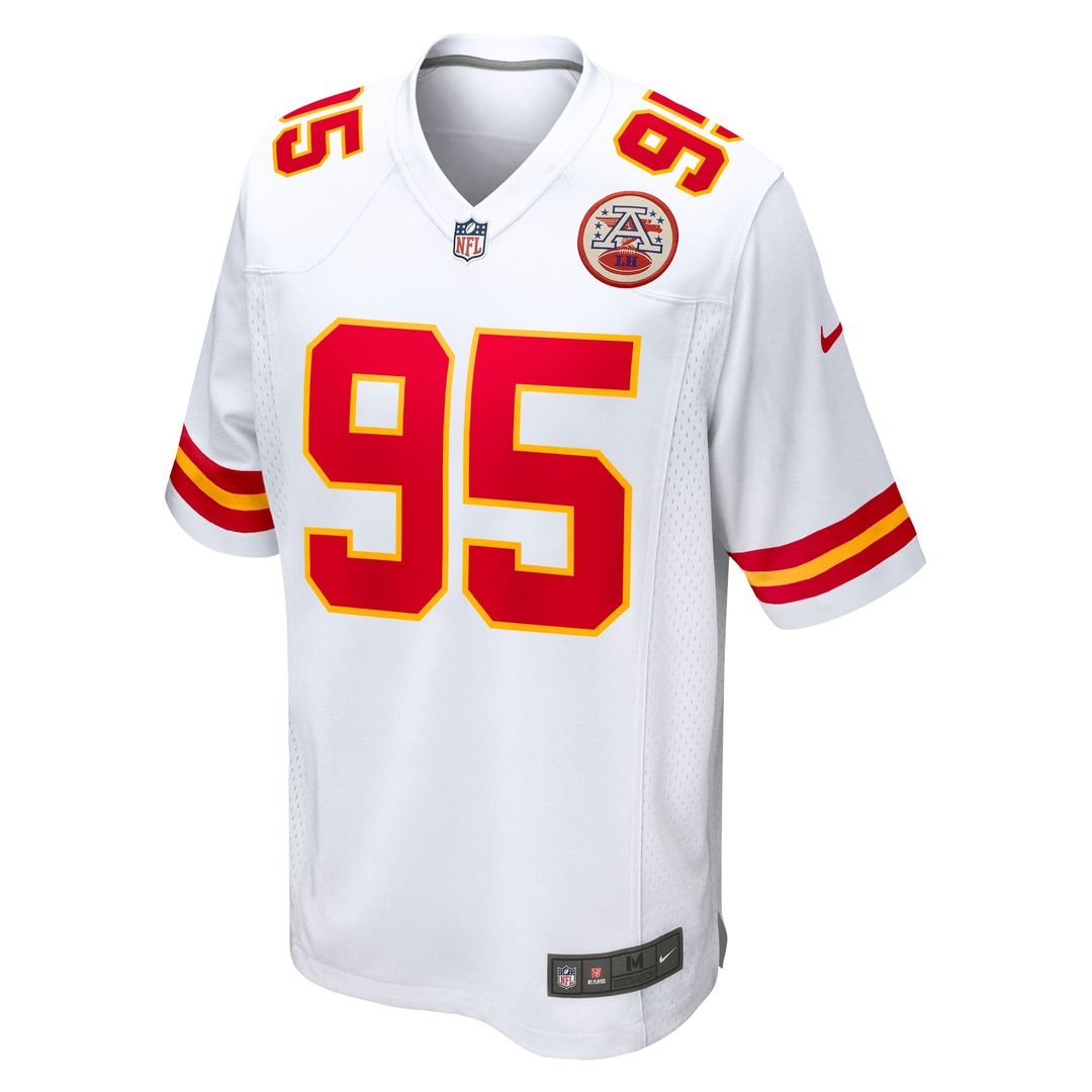 Men's Kansas City Chiefs Chris Jones Nike White Game Jersey product image 2