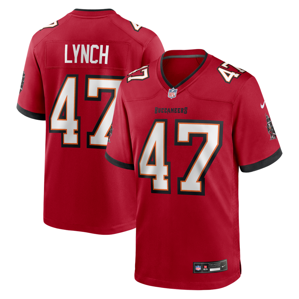 Men's Tampa Bay Buccaneers John Lynch Nike Red Game Retired