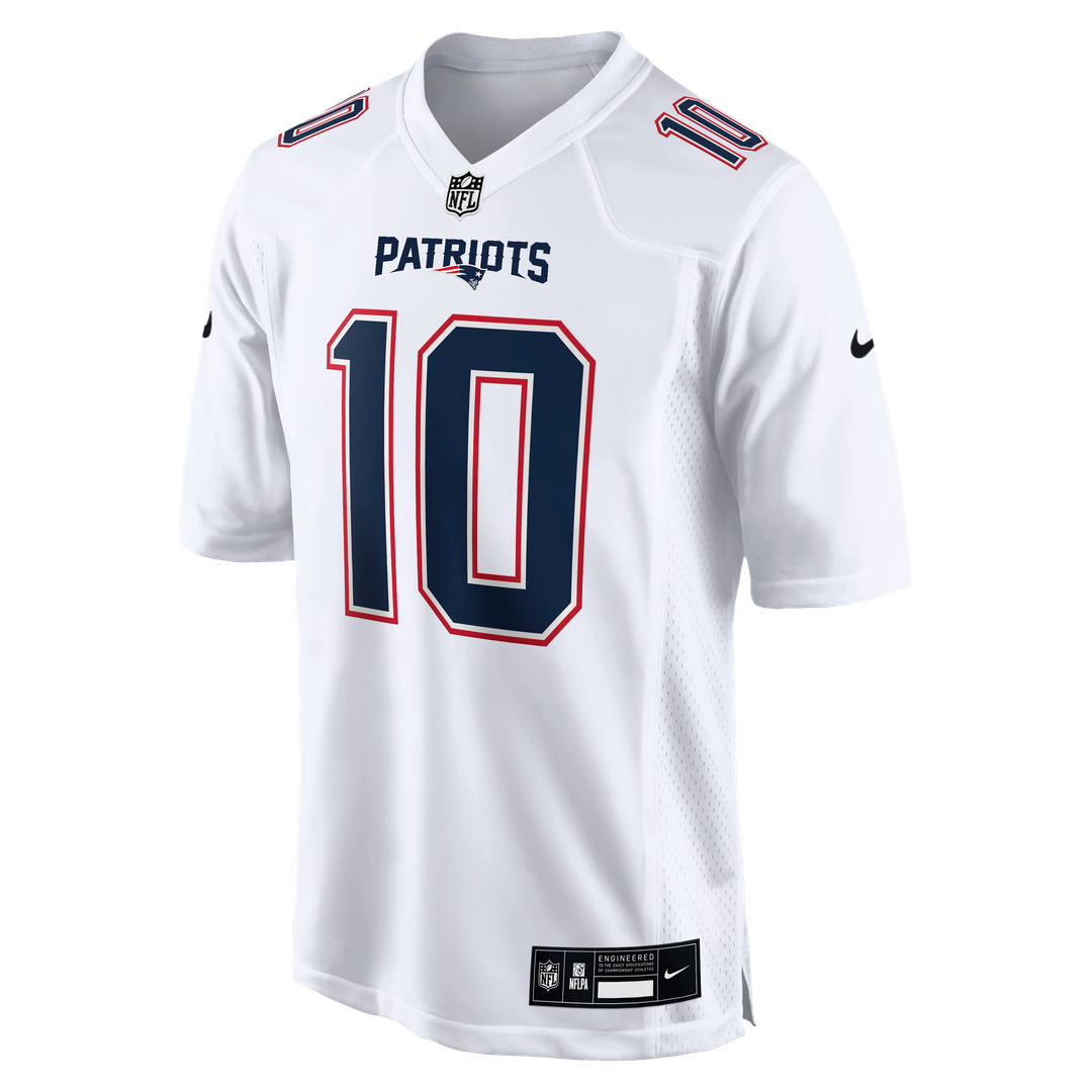 Men's New England Patriots Drake Maye Nike Tundra White product image 2