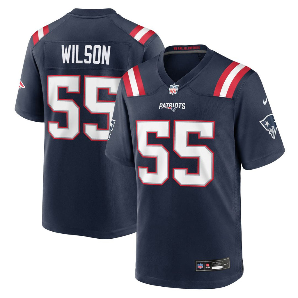 Men's New England Patriots Jared Wilson Nike Navy Team Game product image 1