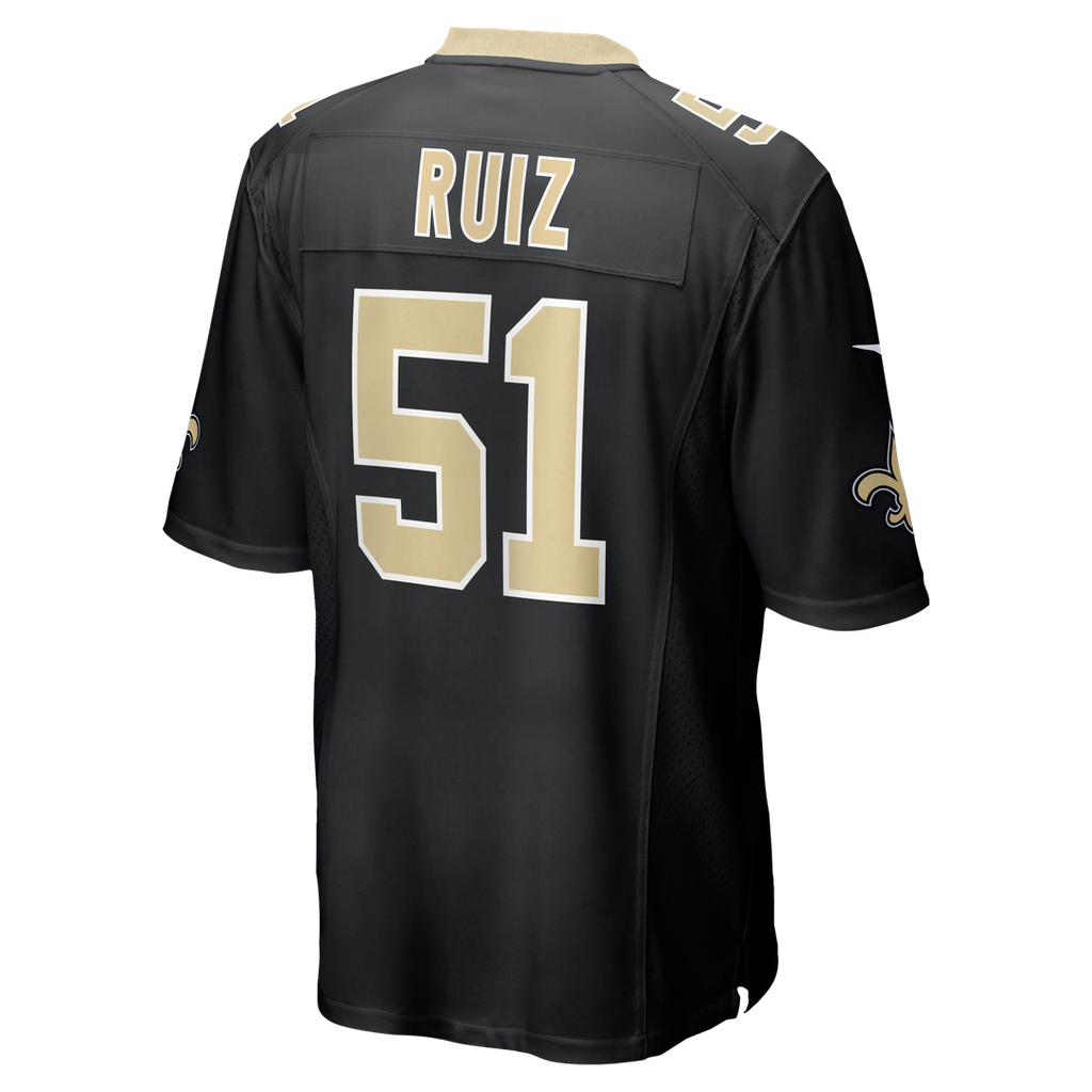 Men's New Orleans Saints Cesar Ruiz Nike Black Player Game product image 3