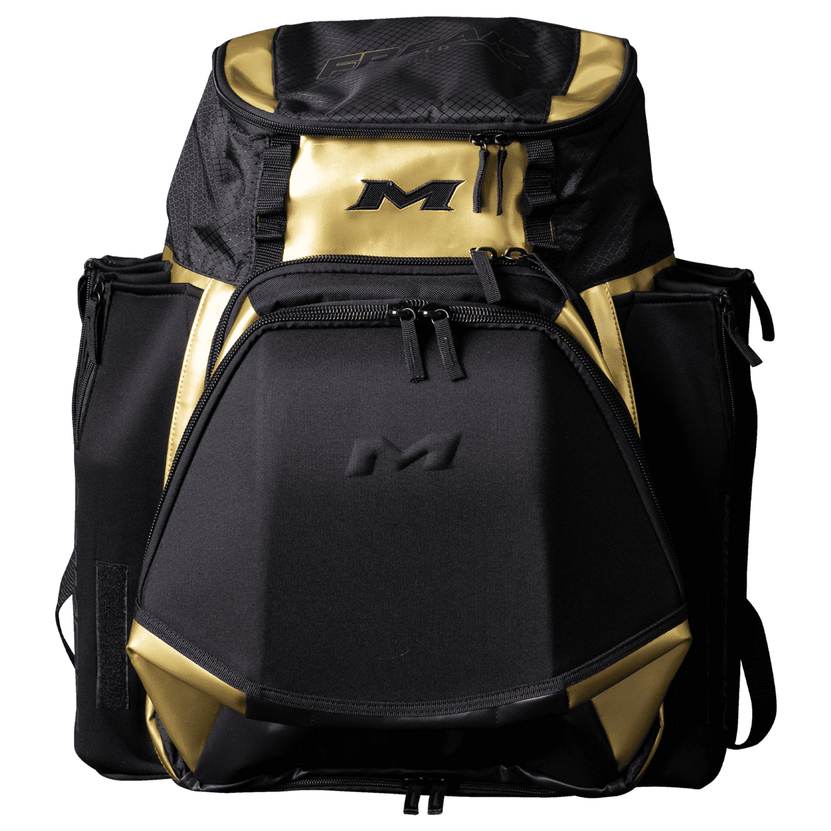 2022 Miken XL Backpack Bag MKMK7X-XL-GLD - FREAK Gold Series product image 1, provided for visual reference and product