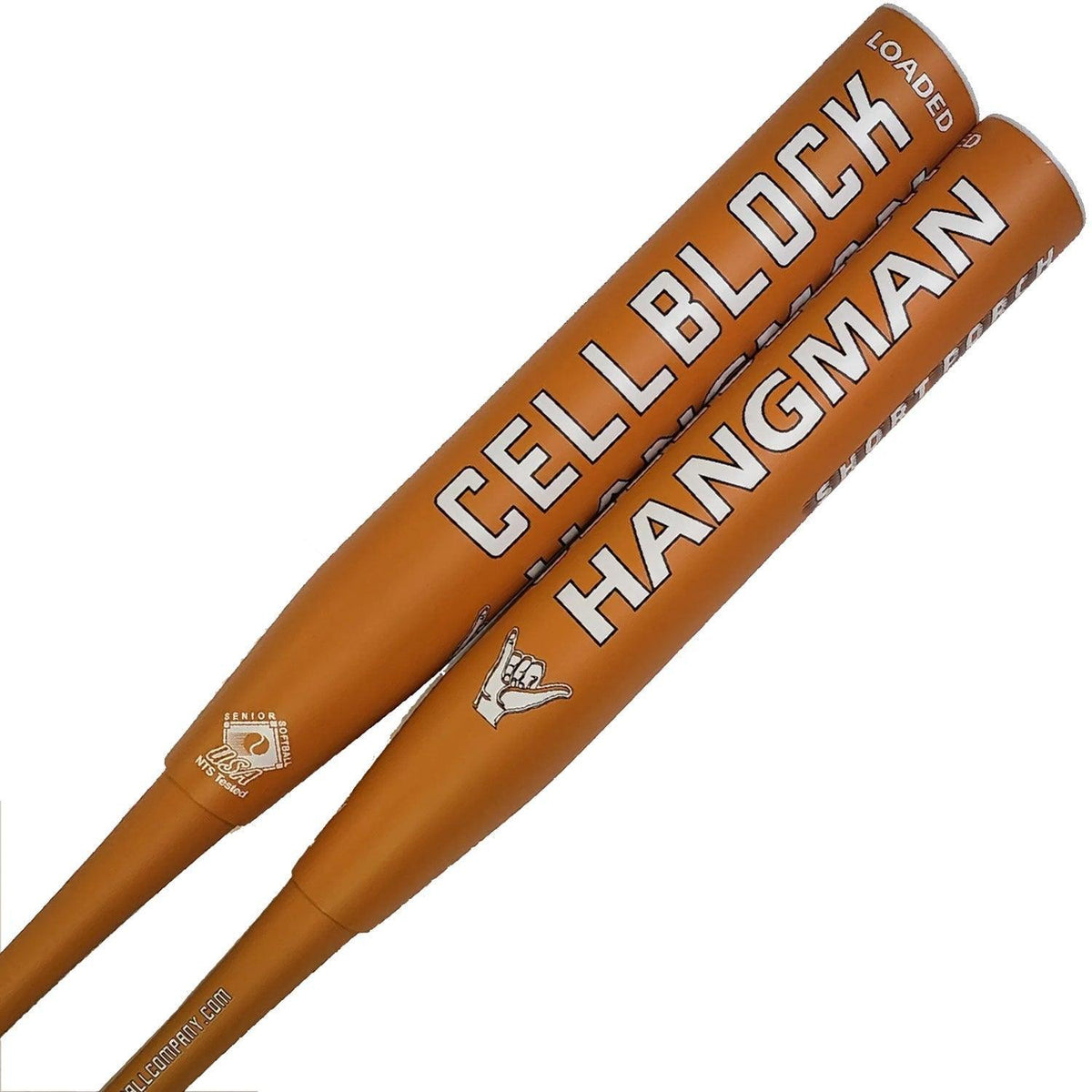 2023 Short Porch Cellblock 2-Piece SSUSA Senior Slowpitch Softball Bat - Hangman product image 1, provided for visual