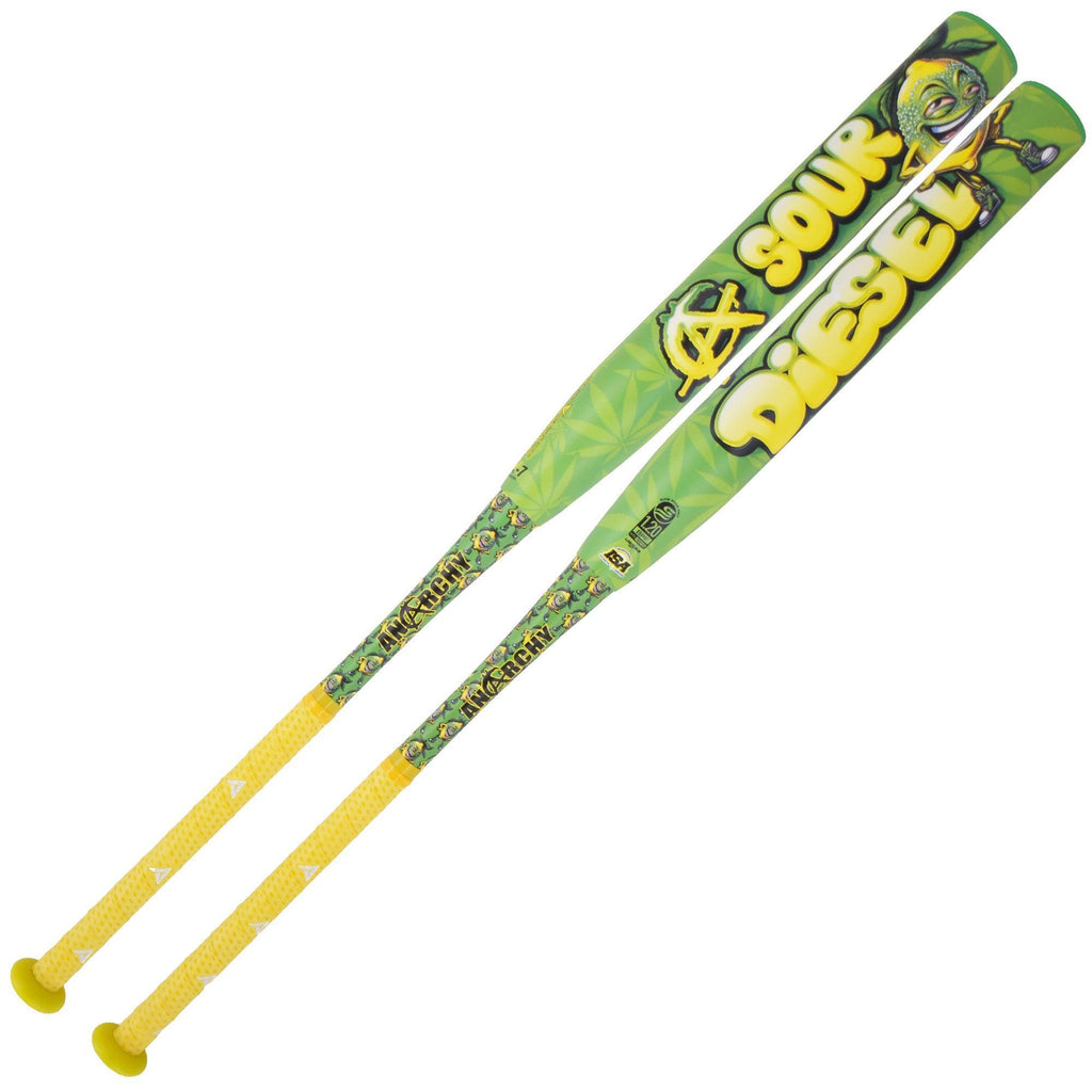 2024 Anarchy Sour Diesel End Load USSSA Slowpitch Softball Bat ASPSD24U product image 2, provided for visual reference and
