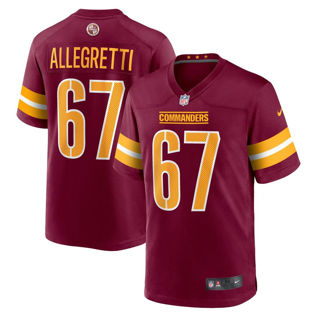 Men's Washington Commanders Nick Allegretti Nike Burgundy product image 1