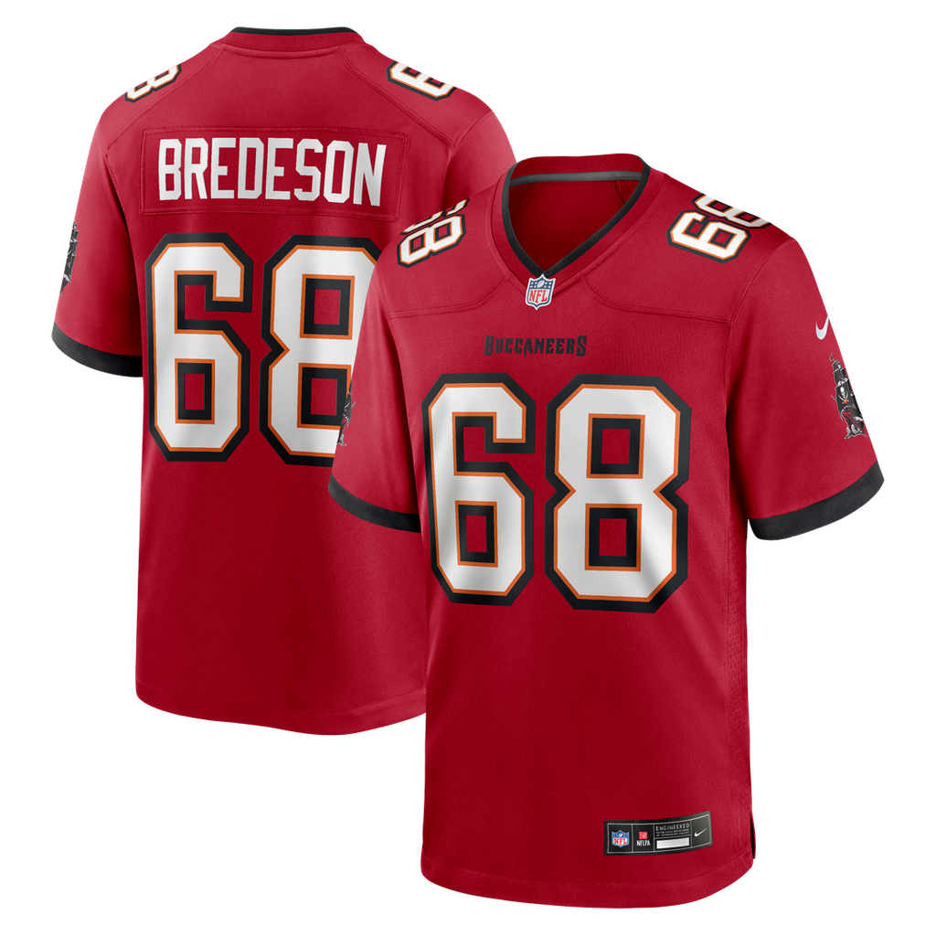 Men's Tampa Bay Buccaneers Ben Bredeson Nike Red Game Jersey product image 1