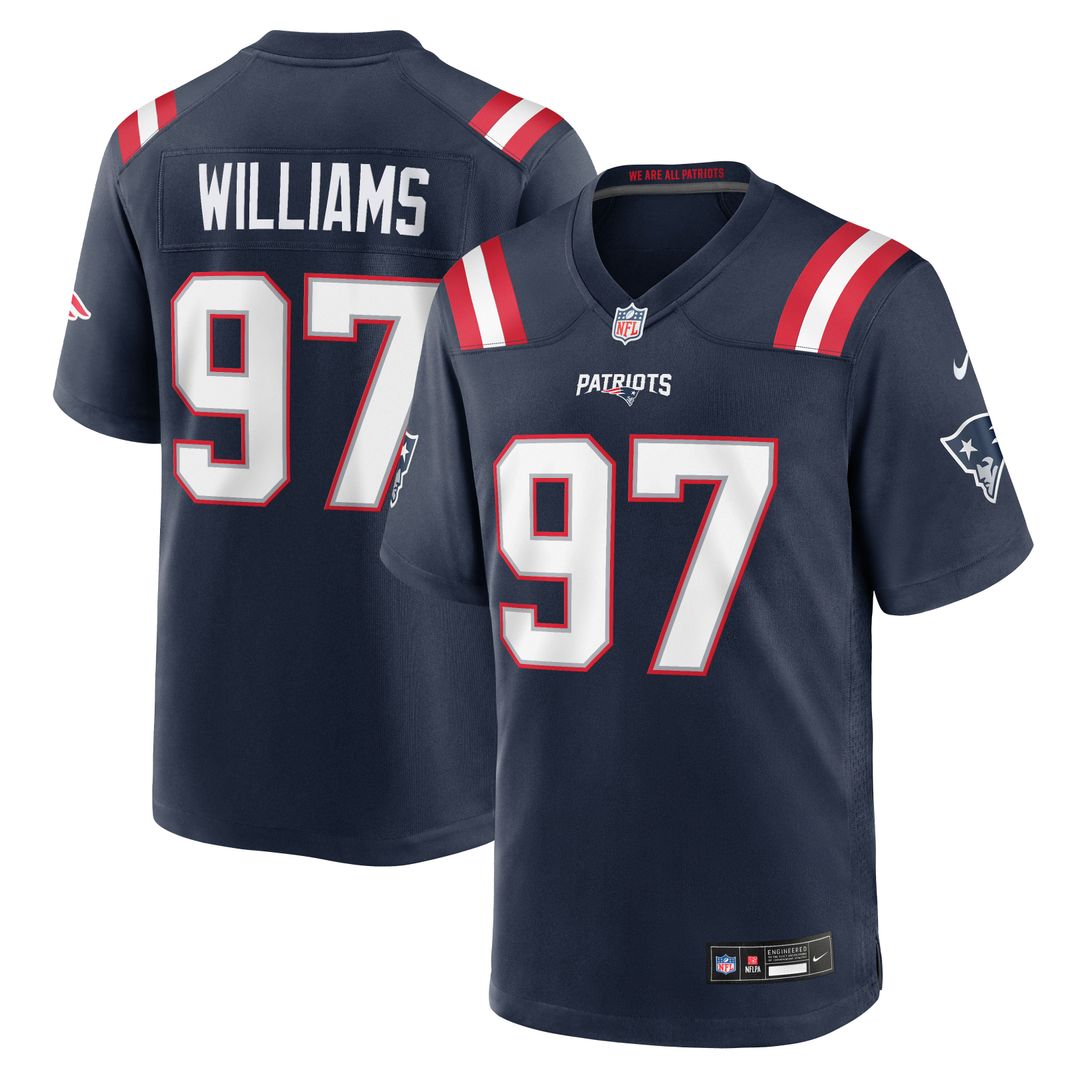 Men's New England Patriots Milton Williams Nike Navy Team product image 1